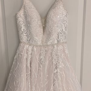 Beautiful elegant wedding dress